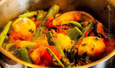 Φασολάκια με λαχανικά στην κατσαρόλα (vegan)