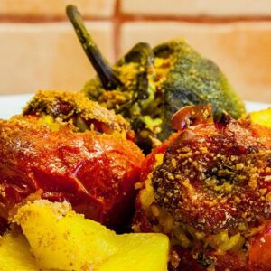 Γεμιστά - Stuffed veggies - Vegan recipe