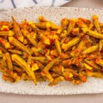 Traditional Greek Okra with tomato sauce - Vegan recipe