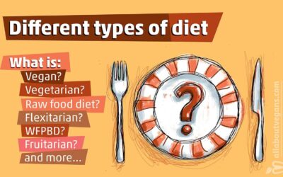 The different types of diet. What is Vegan, Vegetarian, Raw food diet, Fruitarian and more?