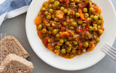Reddish peas with sun-dried tomatoes & peppers